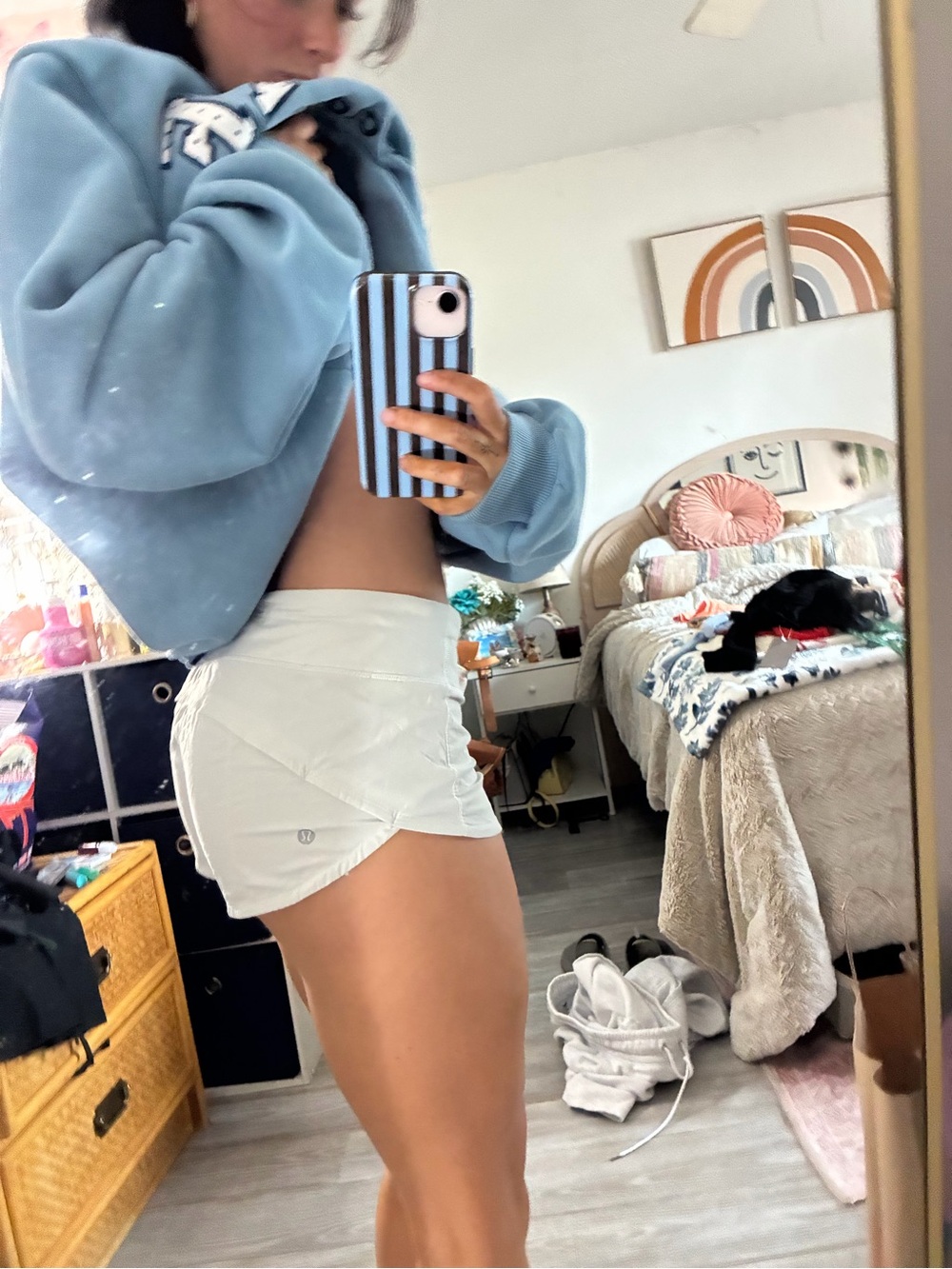 White Lululemon Athletic shorts